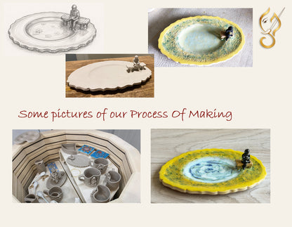 Where I Meet Myself – Frozen Lake Ceramic Art Tray