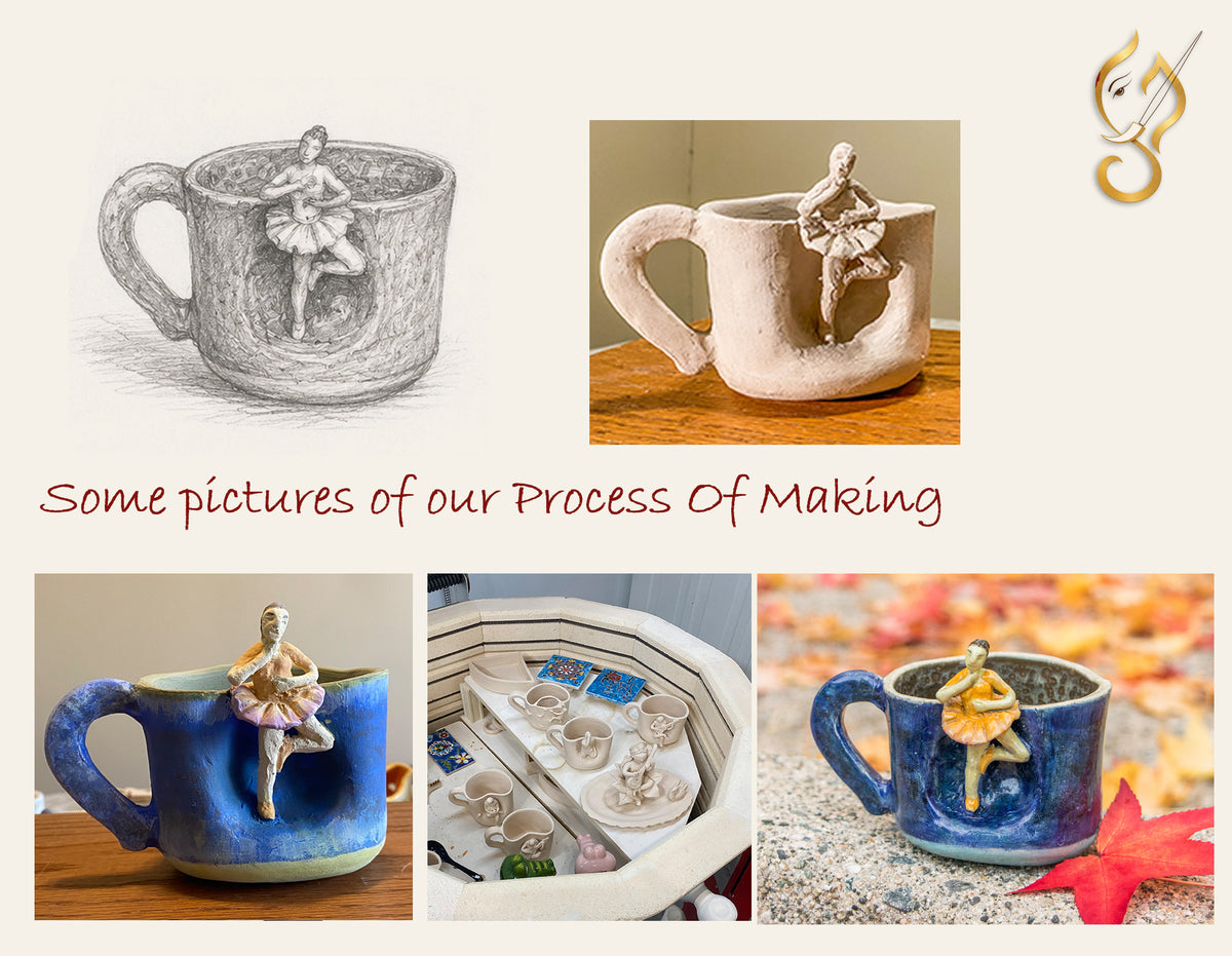 Rhythm in Motion – Ballet Dancer Ceramic Coffee Mug