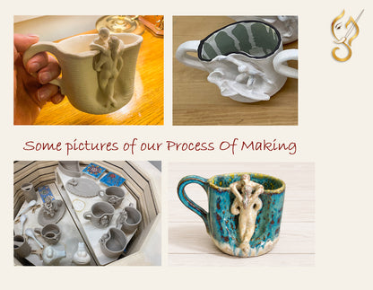 Breaking Boundaries –  Magic of Fire & water -Handcrafted Ceramic Coffee Mug