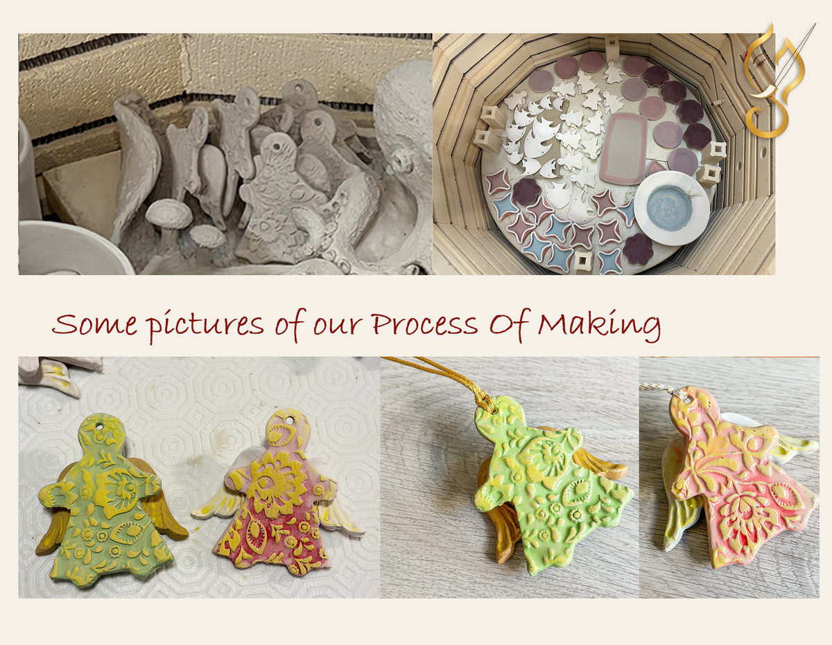 Christmas Angel – Handcrafted Ceramic Ornament