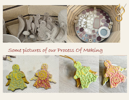 Christmas Angel – Handcrafted Ceramic Ornament