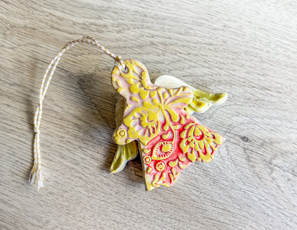 Christmas Angel – Handcrafted Ceramic Ornament