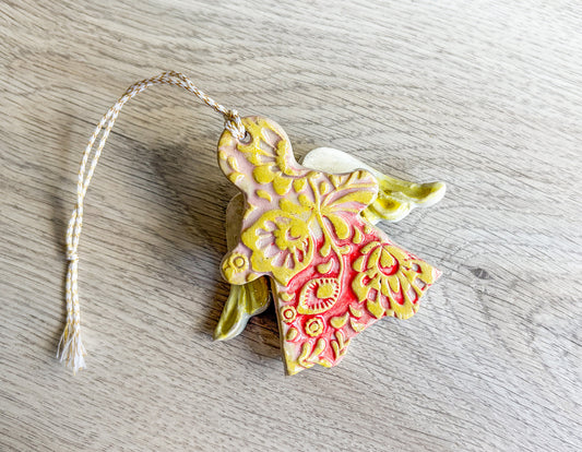 Christmas Angel – Handcrafted Ceramic Ornament
