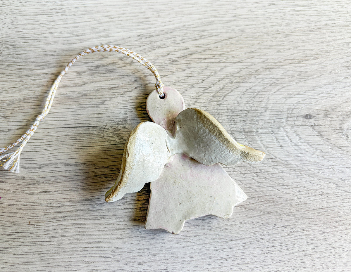 Christmas Angel – Handcrafted Ceramic Ornament