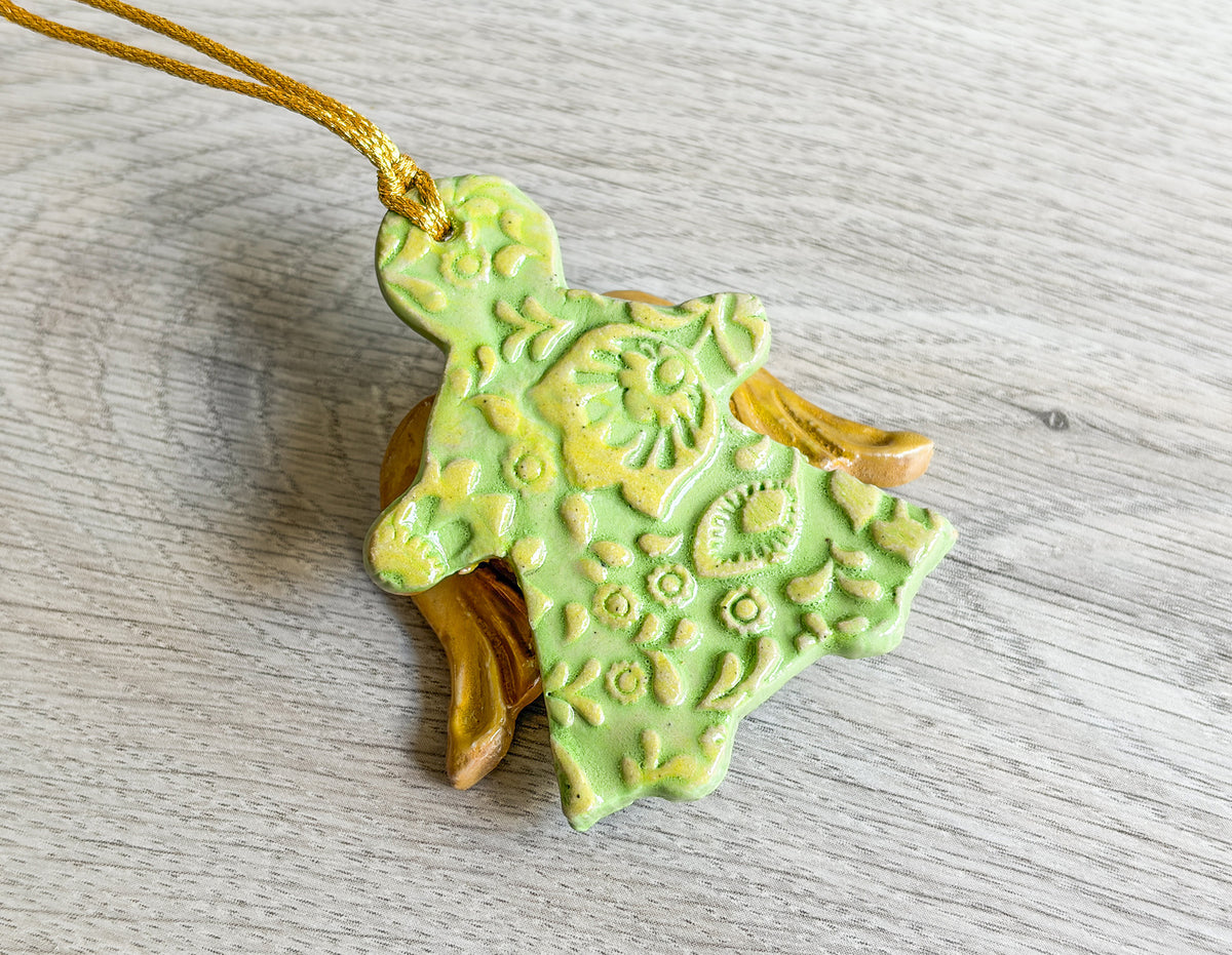 Christmas Angel – Handcrafted Ceramic Ornament