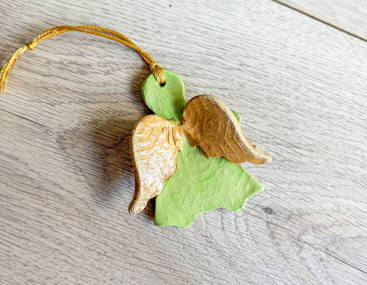 Christmas Angel – Handcrafted Ceramic Ornament