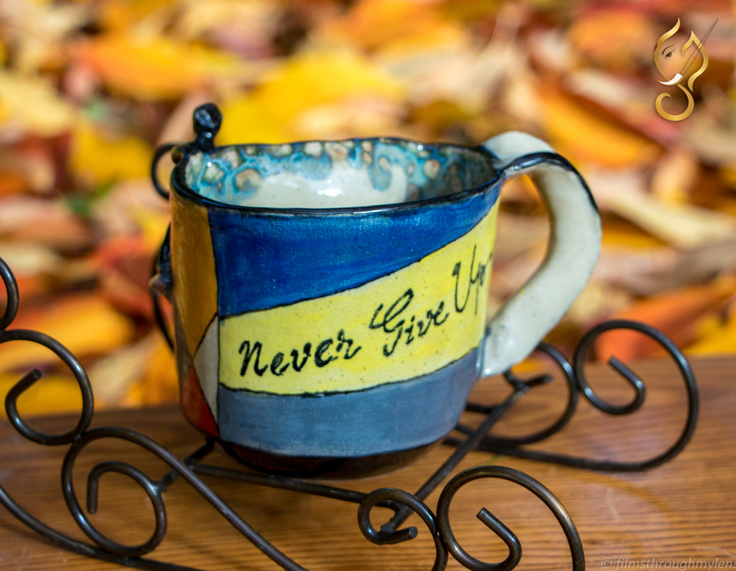 Never Give up - teamug with filter