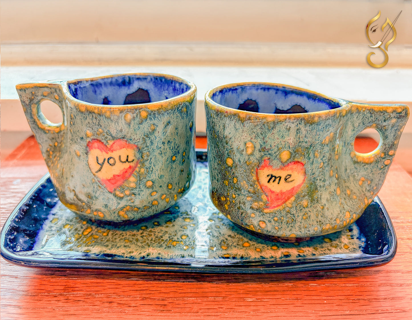 YOU & ME mug set with Tray