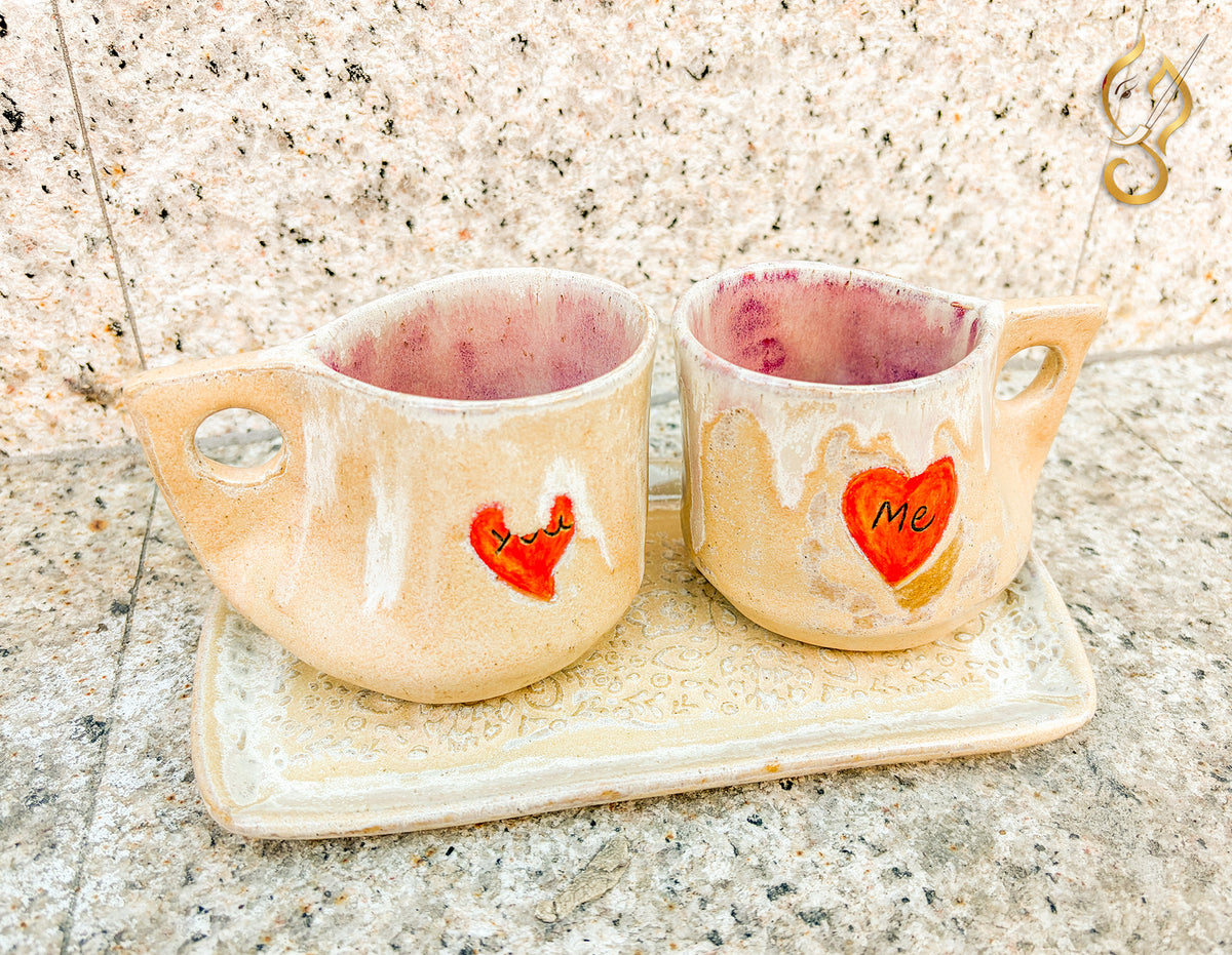 You & Me – Handcrafted Ceramic Coffee Mug Set