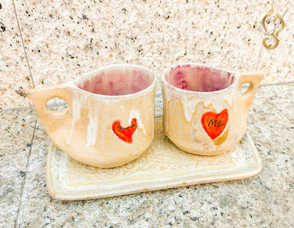You & Me – Handcrafted Ceramic Coffee Mug Set