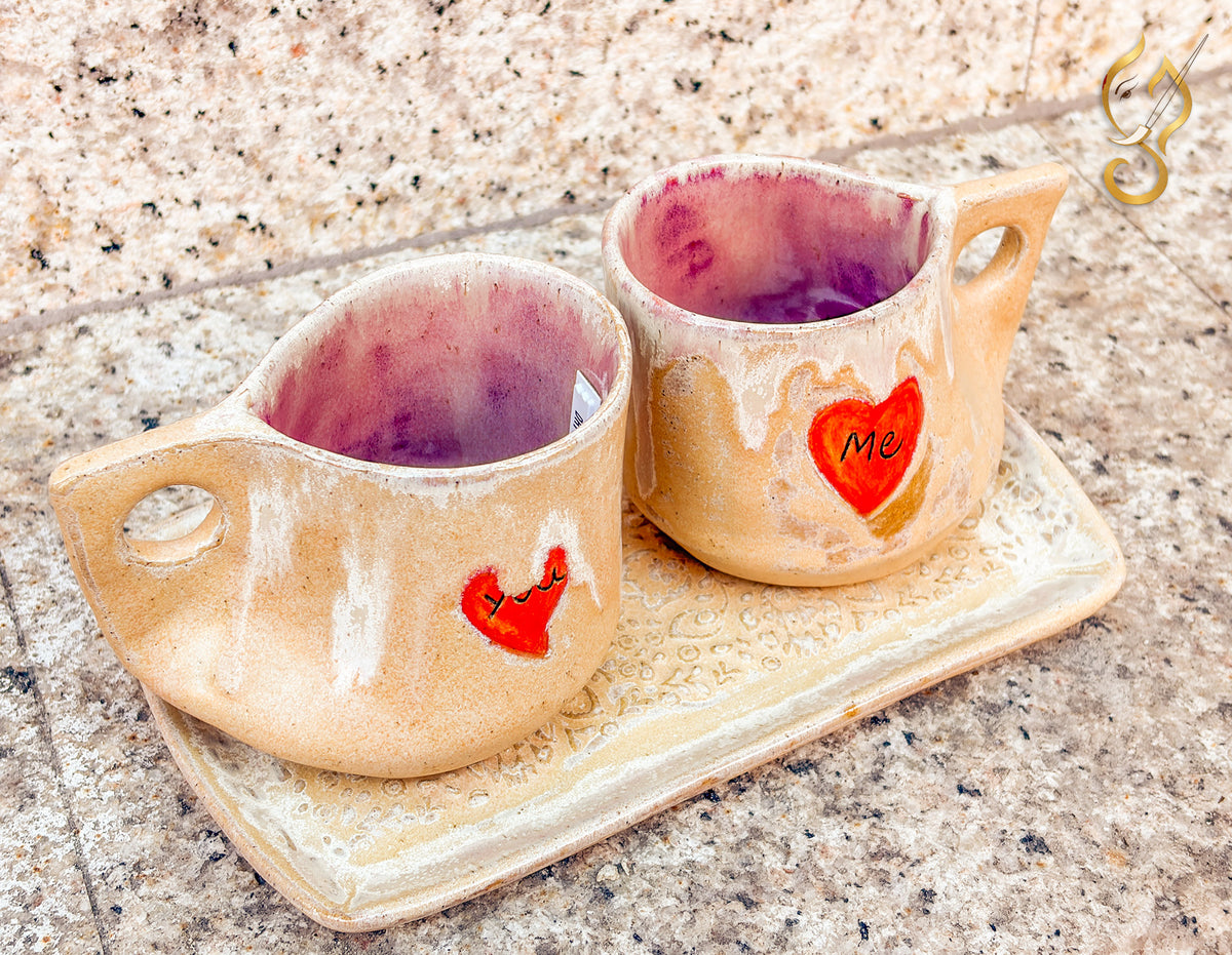 You & Me – Handcrafted Ceramic Coffee Mug Set