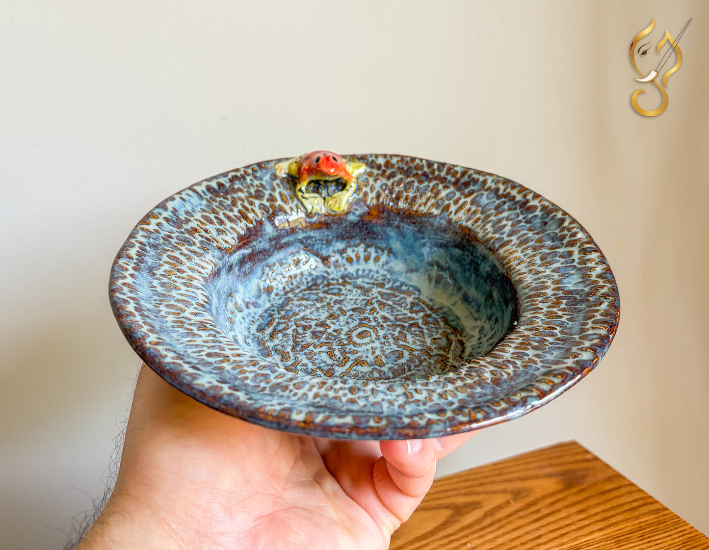 Bowl with Frog - Ceramic Art
