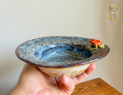 The Curious Frog – Handcrafted Ceramic Bowl Art