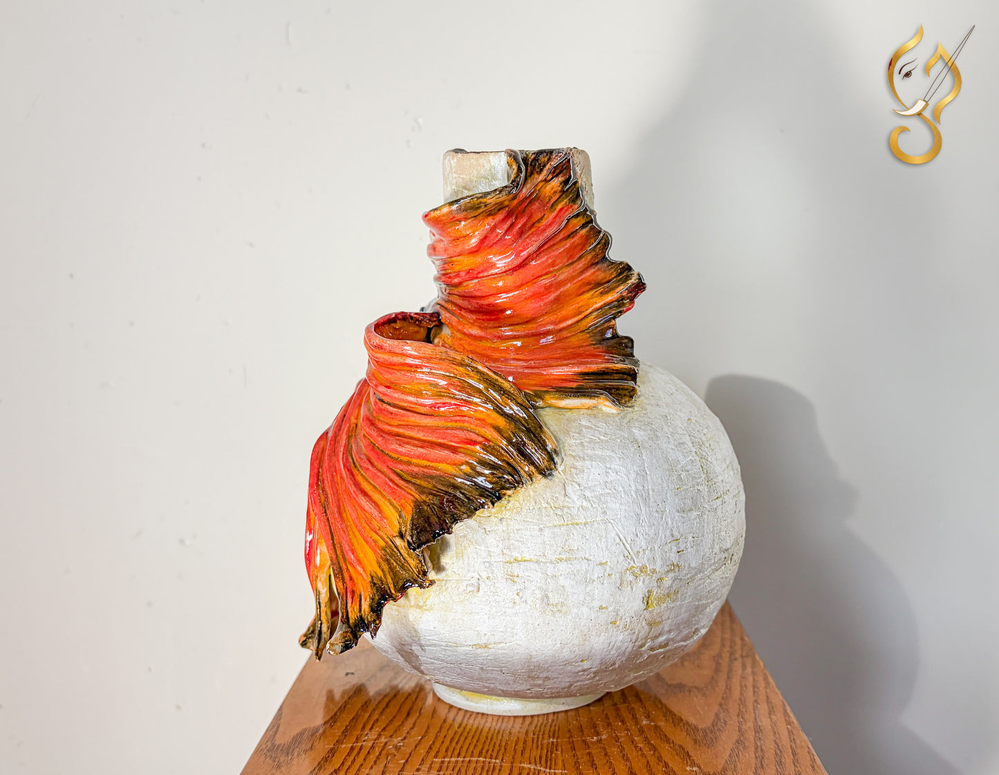 Vibrant Fin Flaring -  vase fine Ceramic Art
