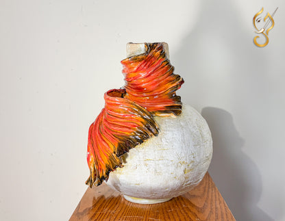 Vibrant Fin Flaring -  vase fine Ceramic Art