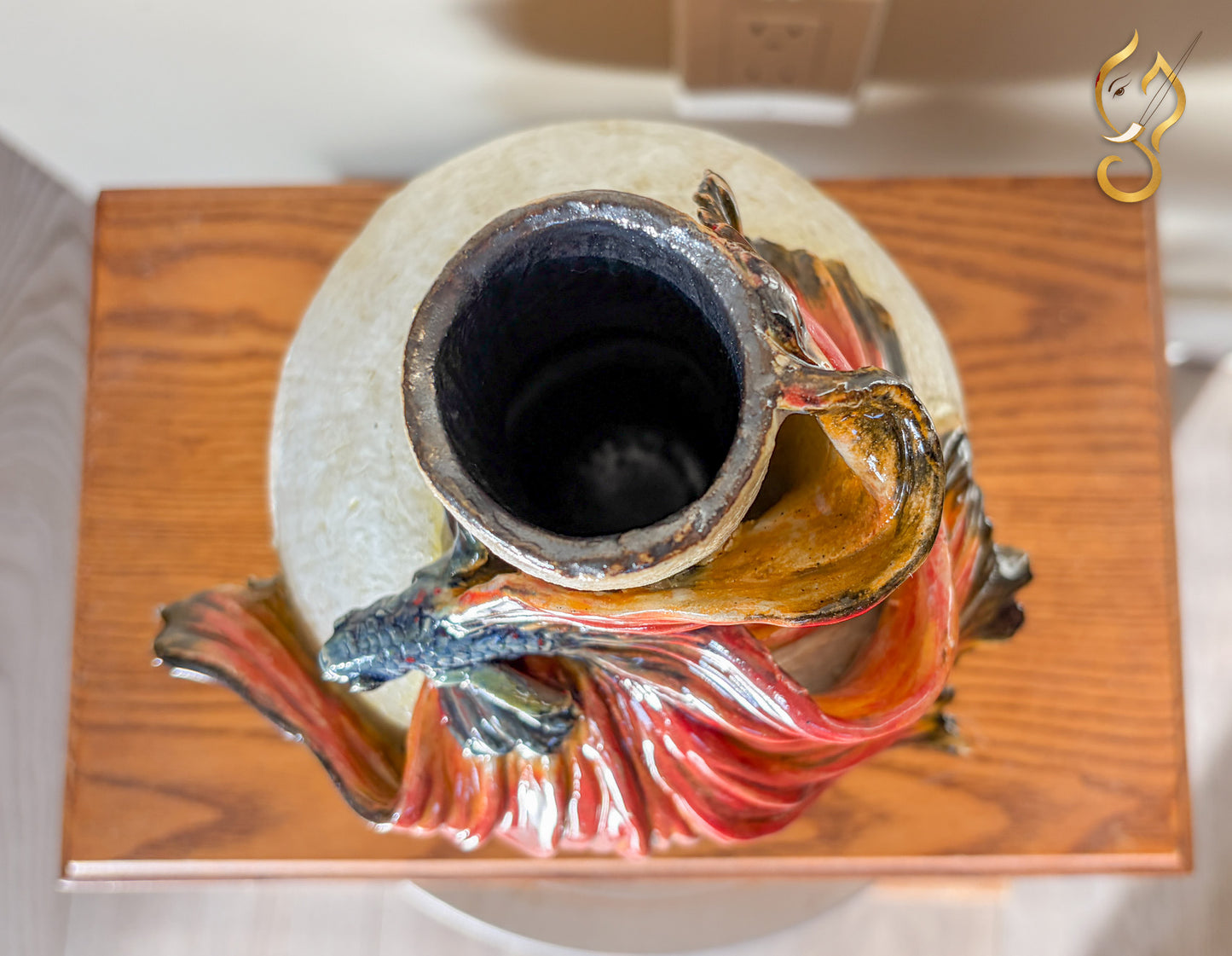 Vibrant Fin Flaring -  vase fine Ceramic Art