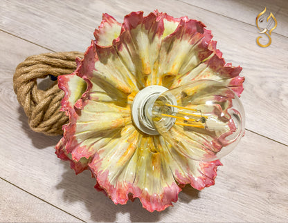Floral Bloom – One-of-a-Kind Ceramic Art Pendant Light