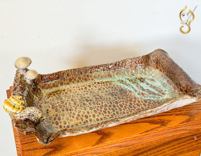 Back to Nature – Handcrafted Ceramic Tray Art