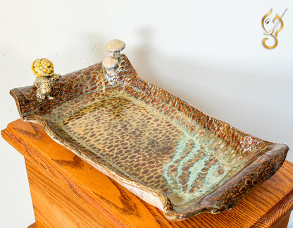 Back to Nature – Handcrafted Ceramic Tray Art