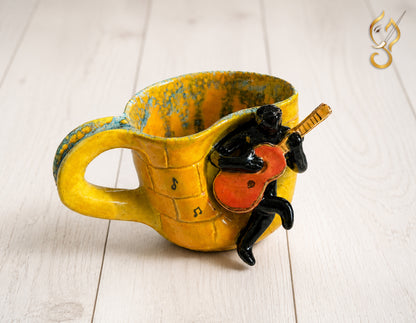 Music Is a Way of Life – Guitarist Handcrafted Ceramic Coffee Mug