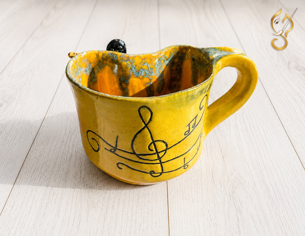 Music Is a Way of Life – Guitarist Handcrafted Ceramic Coffee Mug