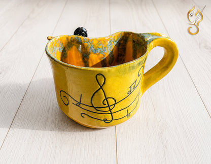 Music Is a Way of Life – Guitarist Handcrafted Ceramic Coffee Mug