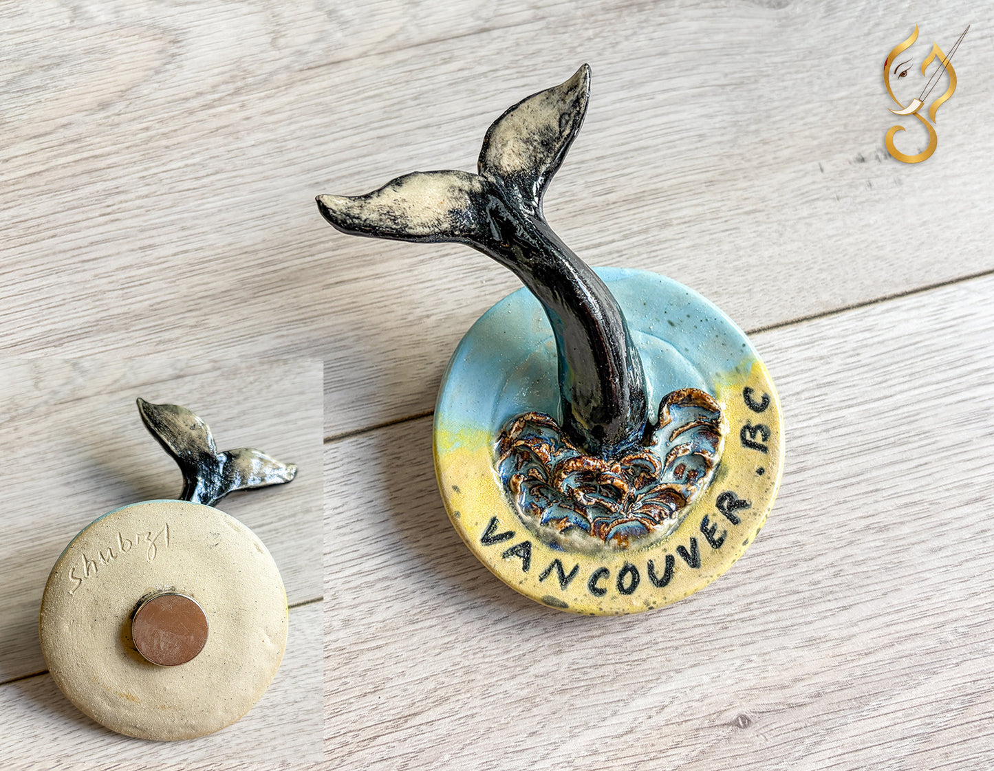 A Splash of British Columbia - Ceramic Fridge Magnet