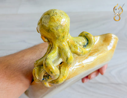 Poolside Fun Octopus Ceramic Tray | Handmade Ocean Art