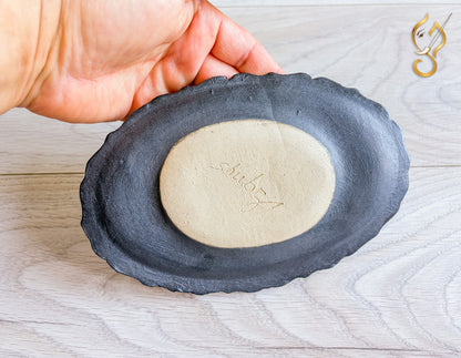 Inner Peace – Meditation on a Frozen Lake | Handcrafted Ceramic Art Tray
