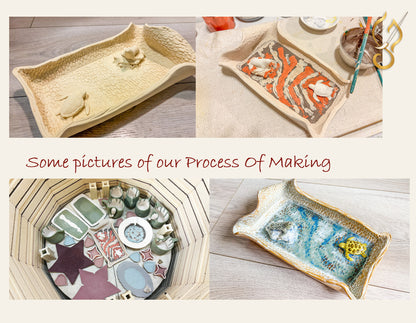 Arctic on the Tray - Ceramic Art Tray