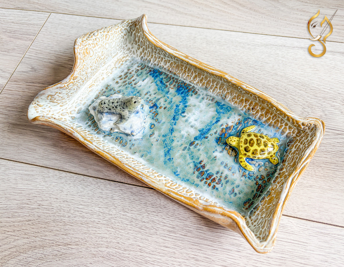 Arctic on the Tray - Ceramic Art Tray