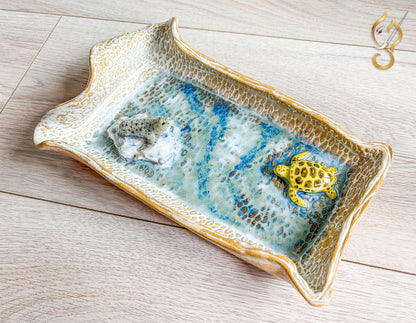 Arctic on the Tray - Ceramic Art Tray