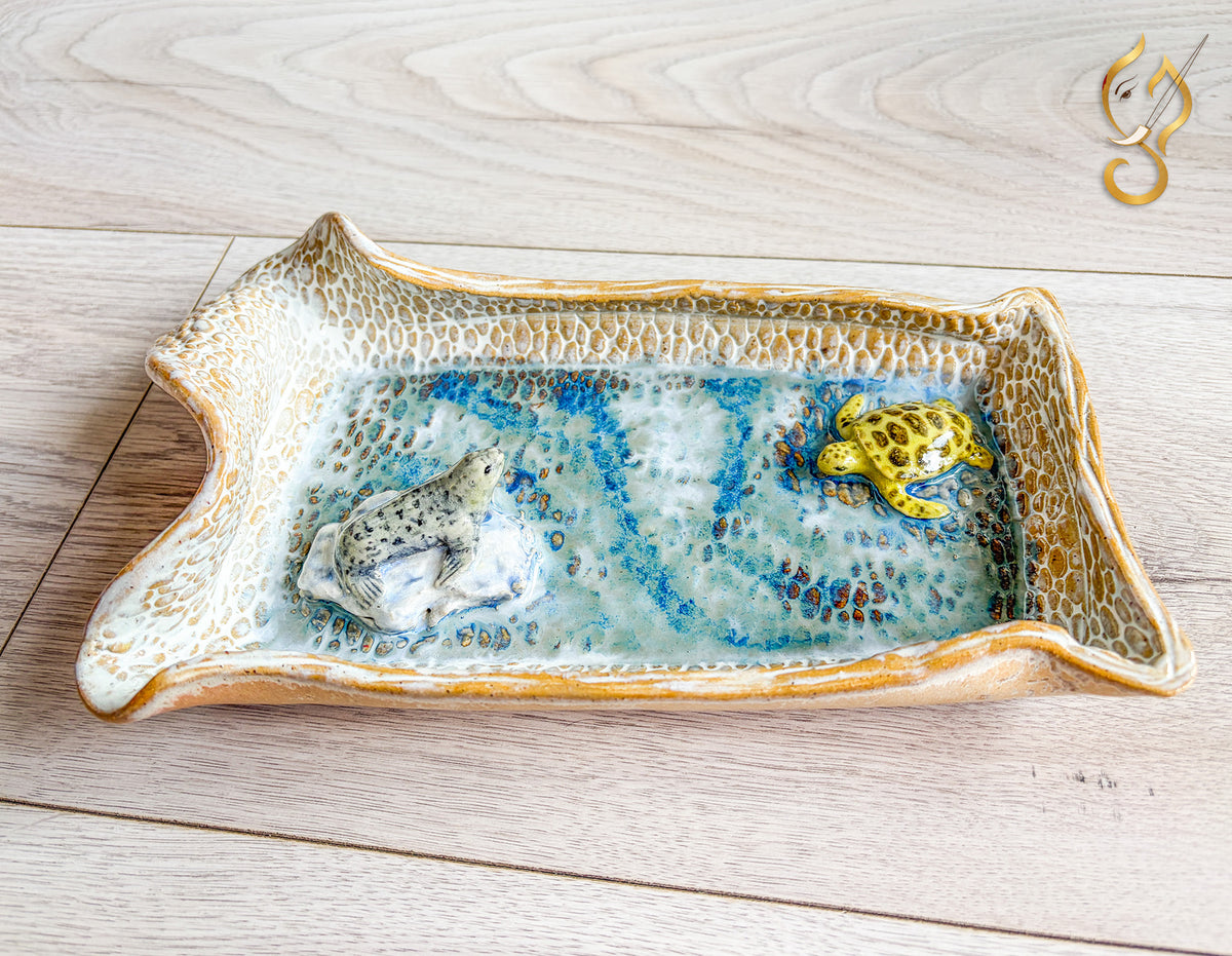 Arctic on the Tray - Ceramic Art Tray