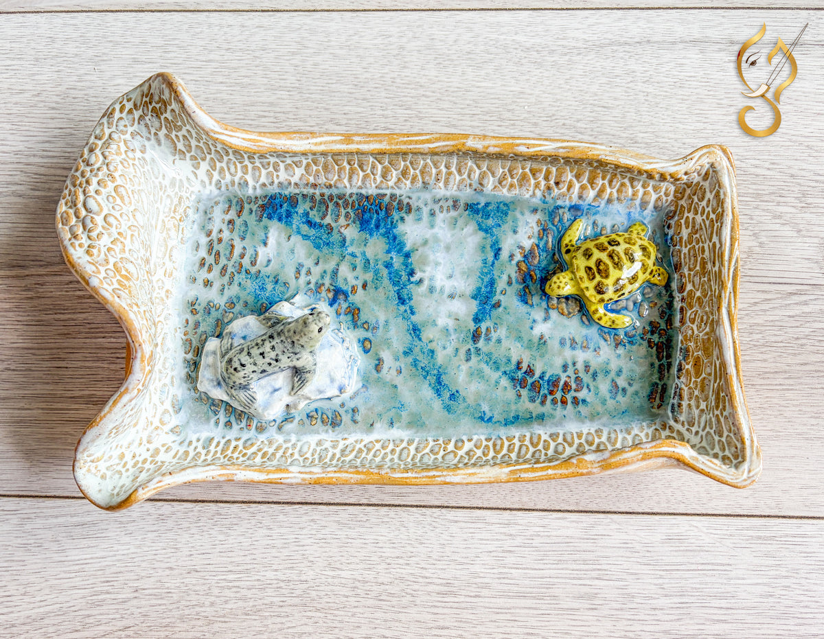 Arctic on the Tray - Ceramic Art Tray