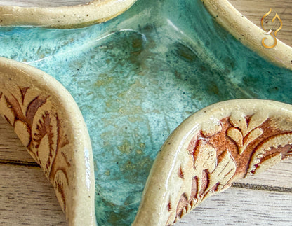 Decorative Star Ceramic Bowl — Handmade Trinket & Small Dish