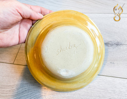 Frog on the Grass Field — Handcrafted Ceramic Art Bowl | Handcrafted Nature Art