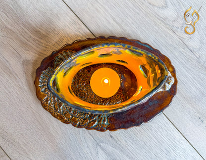 Inner Peace — Handmade Ceramic Meditation Candle Holder Set
