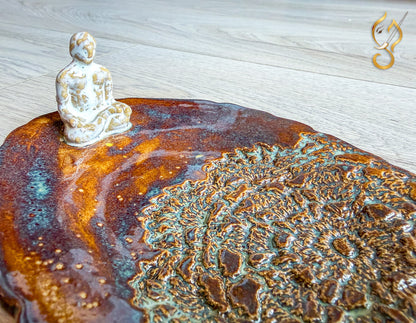 Inner Peace — Handmade Ceramic Meditation Candle Holder Set