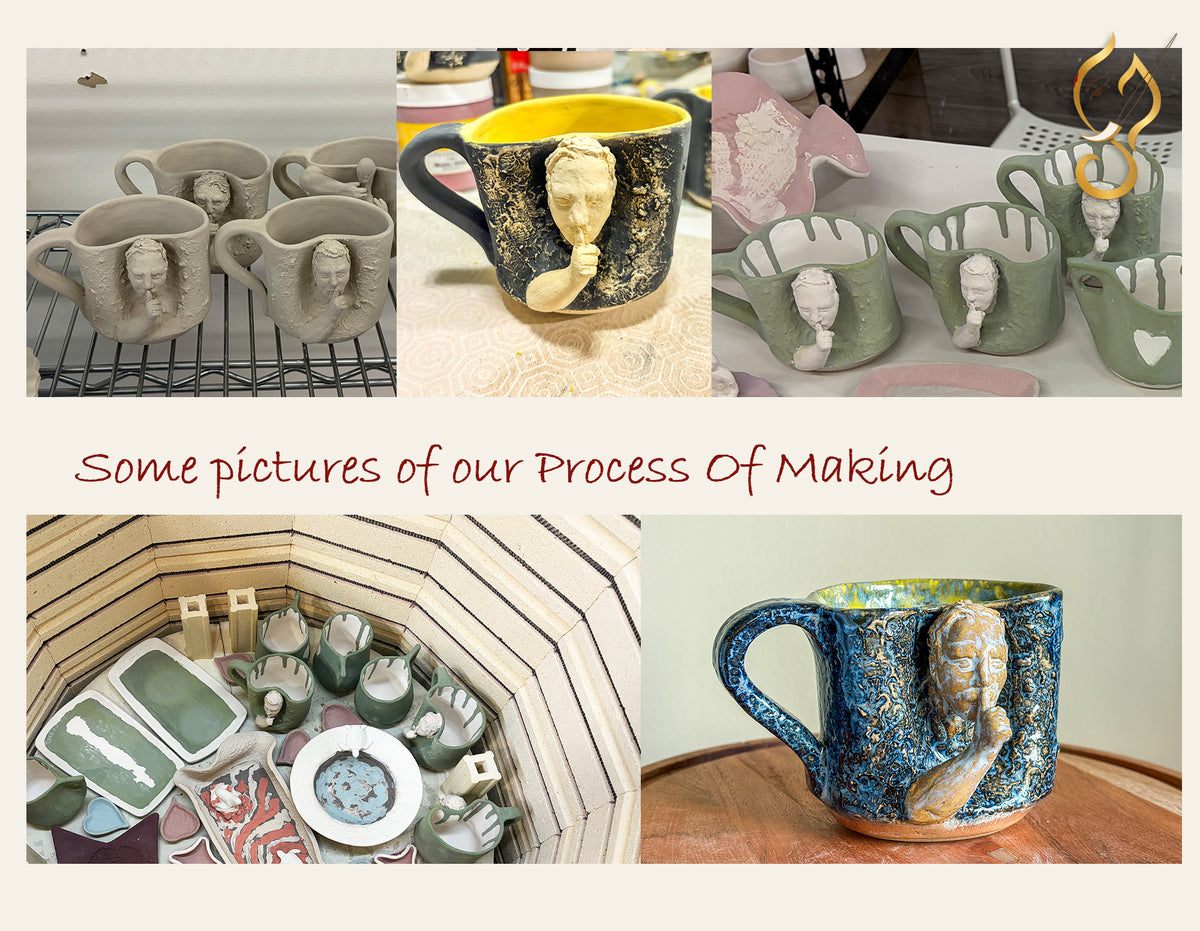 Action Over Noise — Handmade Ceramic Coffee Mug