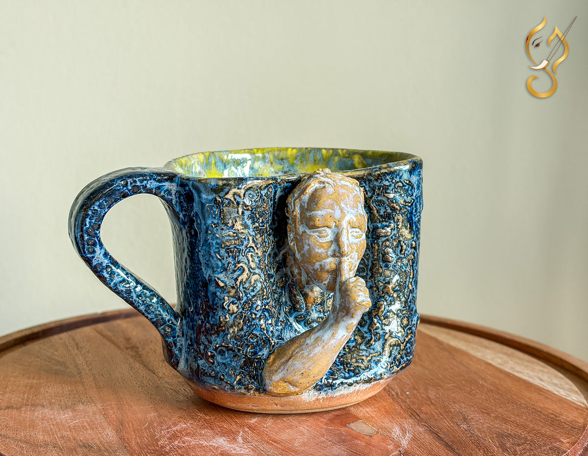 Action Over Noise — Handmade Ceramic Coffee Mug