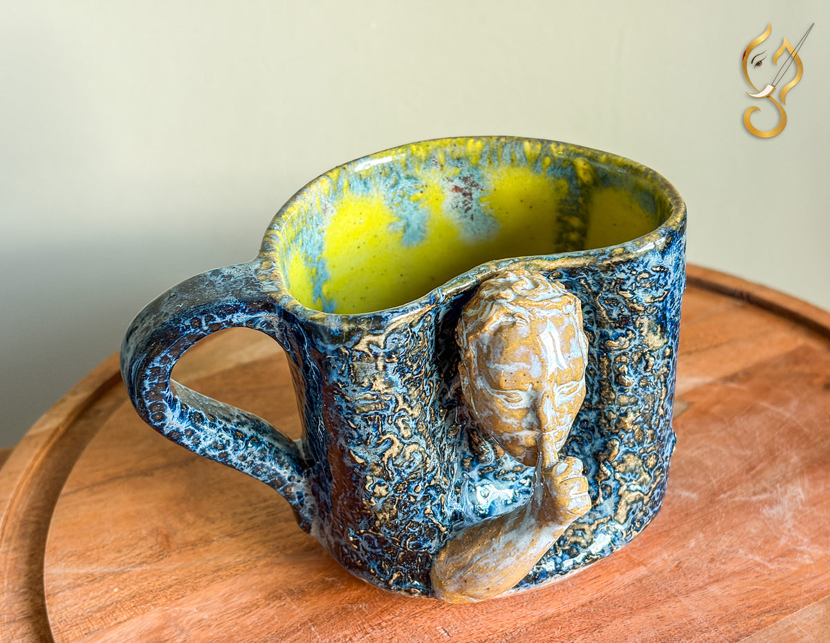 Action Over Noise — Handmade Ceramic Coffee Mug