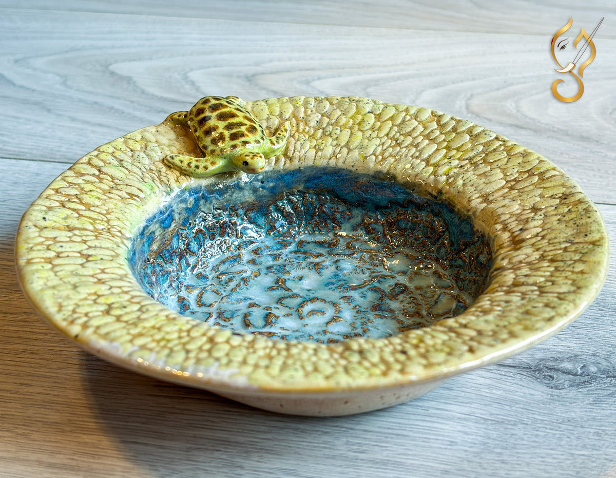 First Step — Tortoise Ceramic Art Bowl