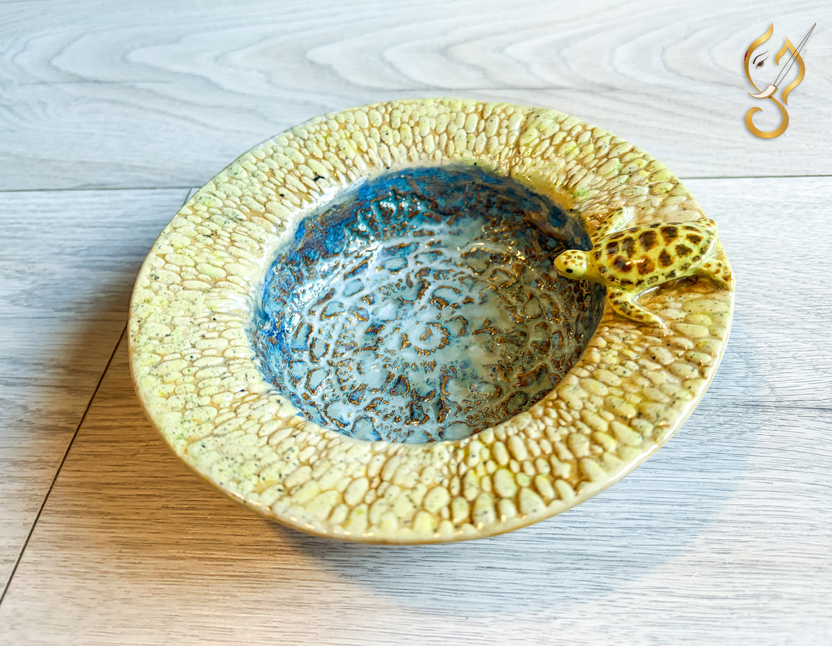 First Step — Tortoise Ceramic Art Bowl
