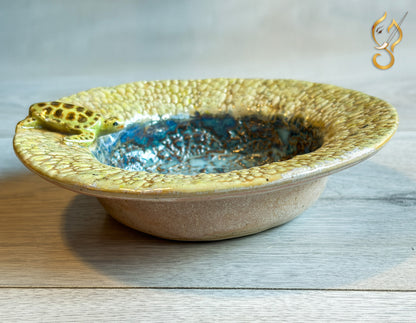 First Step — Tortoise Ceramic Art Bowl