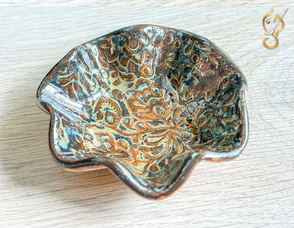 Curved Ceramic Trinket Bowl — Handmade Jewelry & Small Dish