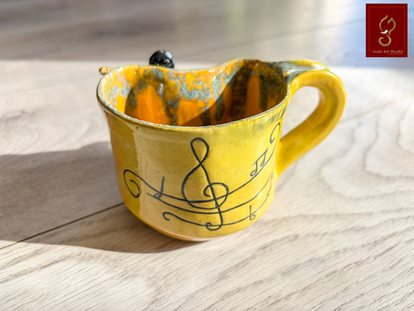 Music is a way of Life - guitarist - Coffee Mug Orange